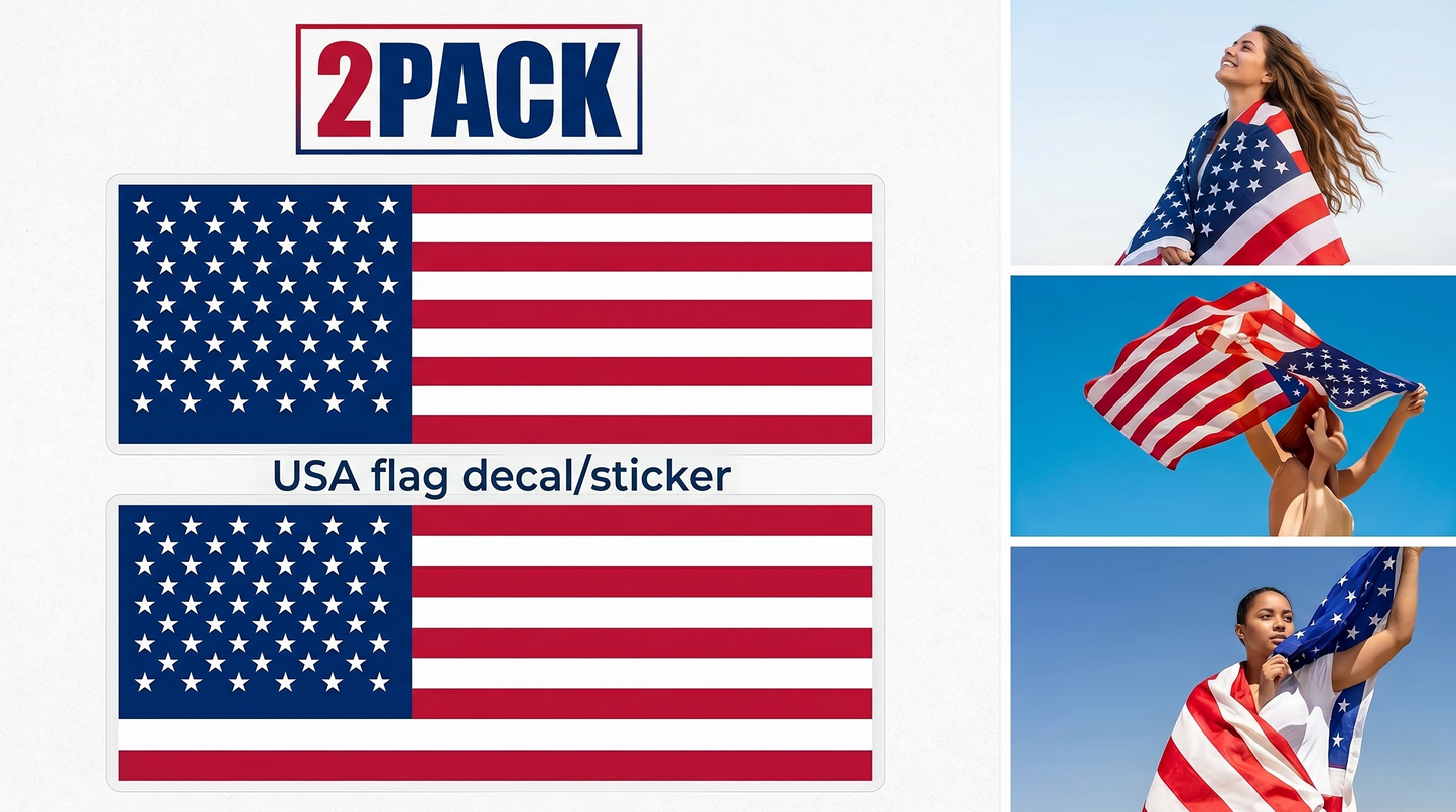 USA Flag Banner 2x3