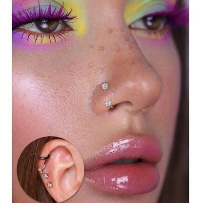 18g Nose Ring & Piercing Kit