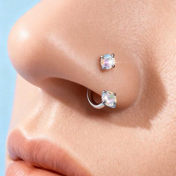 18g Nose Ring & Piercing Kit