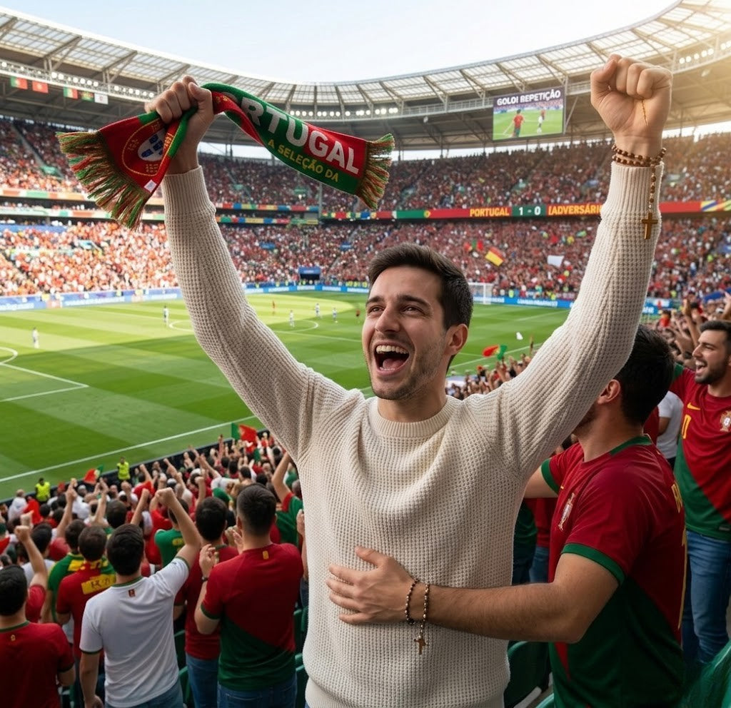 Portugal Soccer Knit Scarf