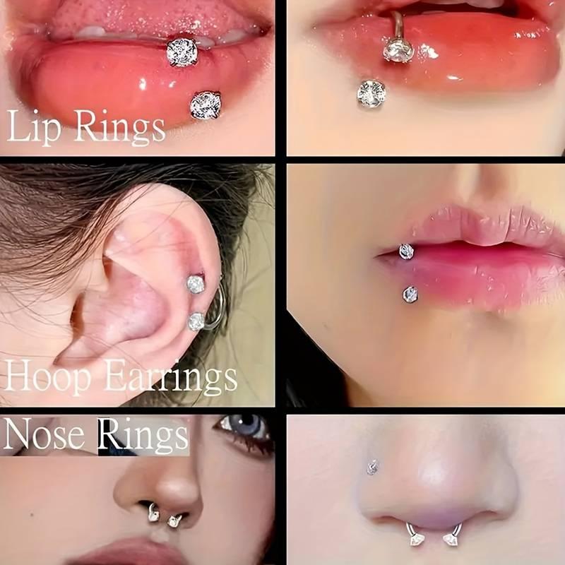 18g Nose Ring & Piercing Kit